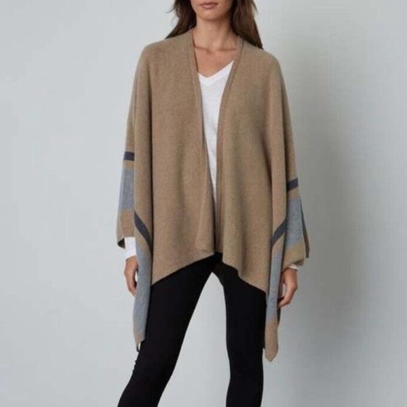 Velvet by Graham & Spencer Harper Open Front Poncho - Picture 1 of 8